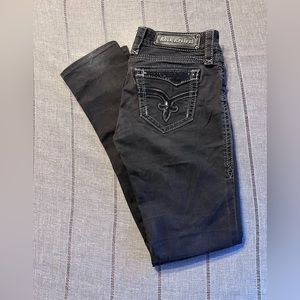 Black Skinny Rock Revival Jeans, Great Condition!! 31” inseam.